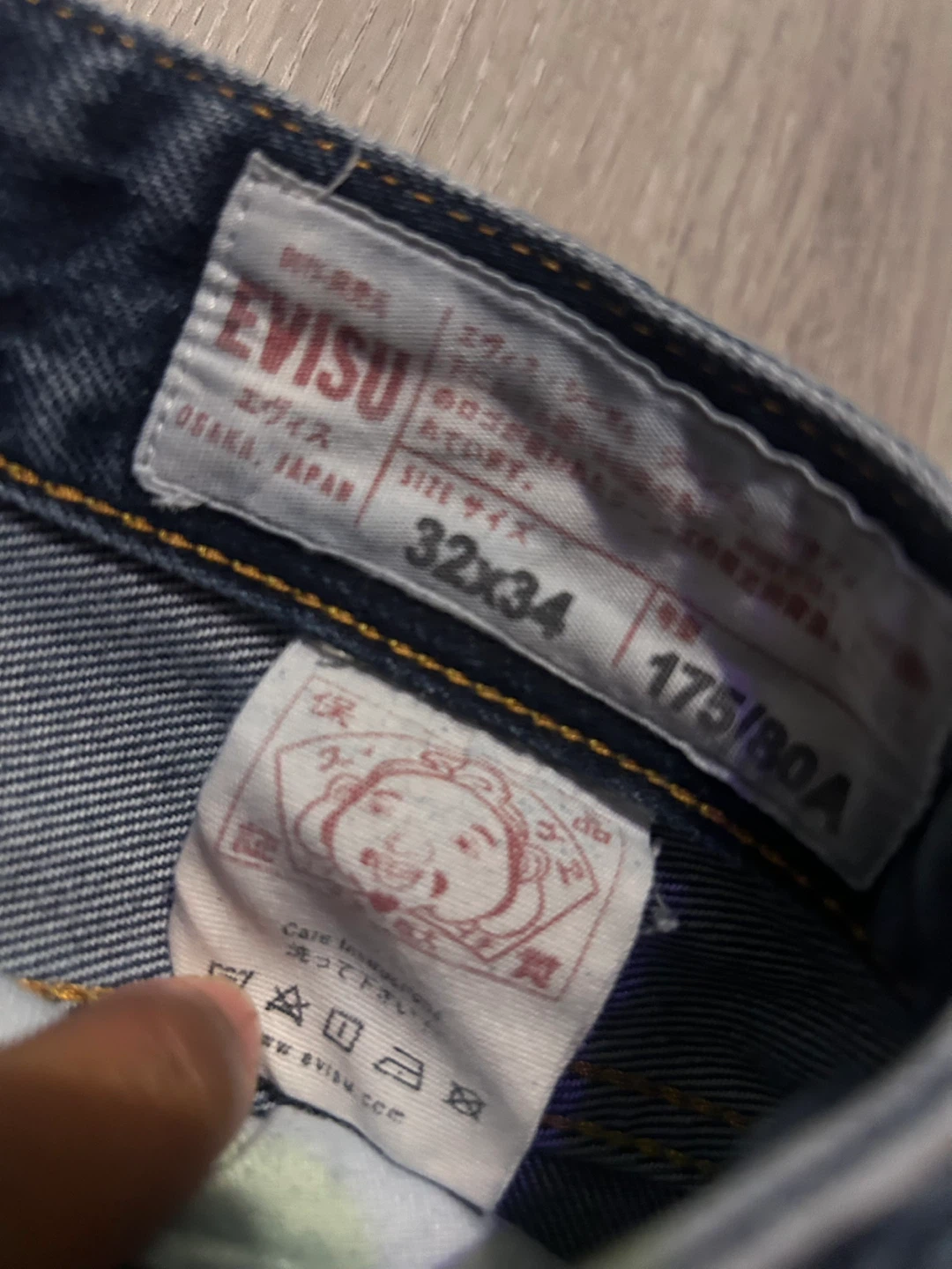 Evisu Jeans Size 32x34 - photo 2