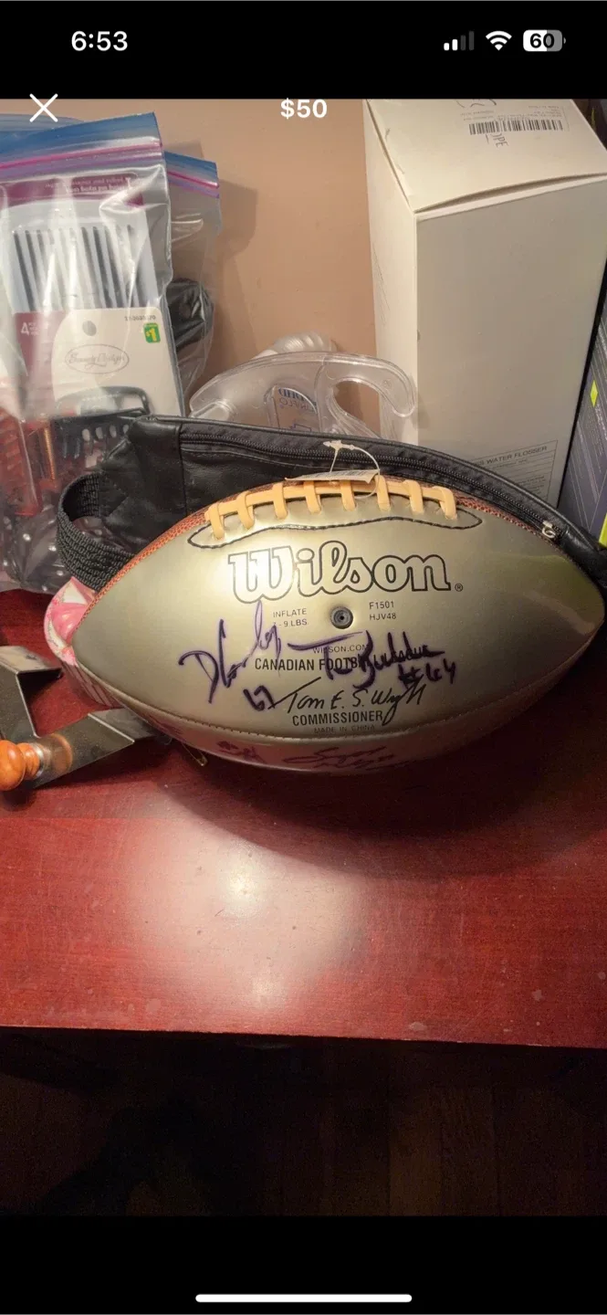 Autographed Football image indicator(2)