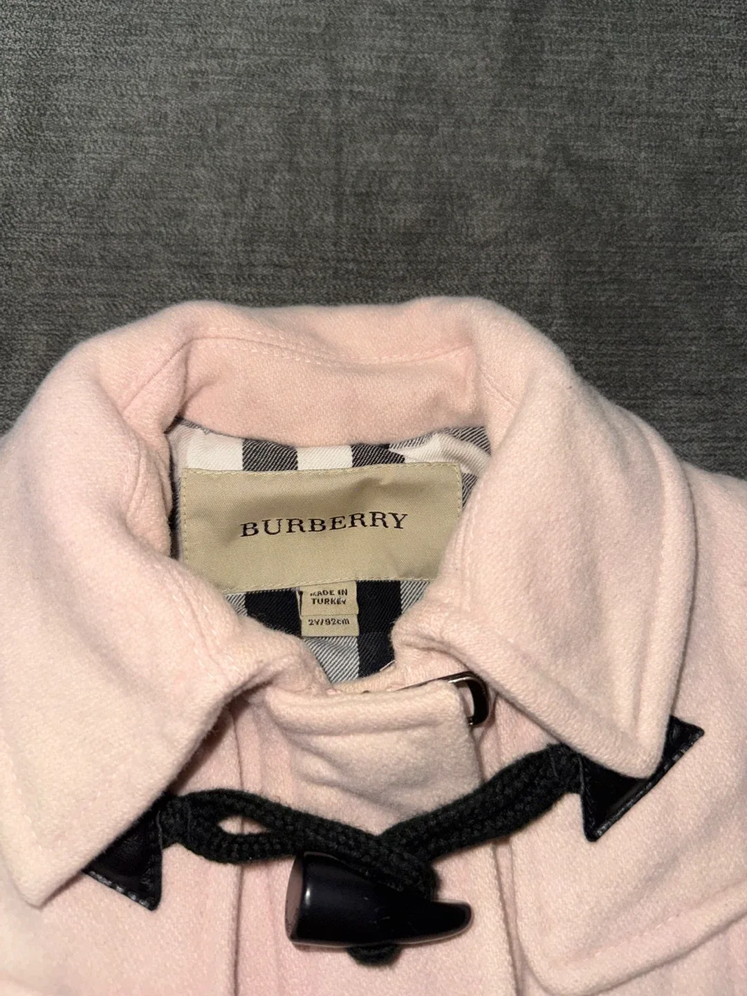 Burberry Kids Pink Duffle Coat Size 2Y / 92cm image indicator(2)