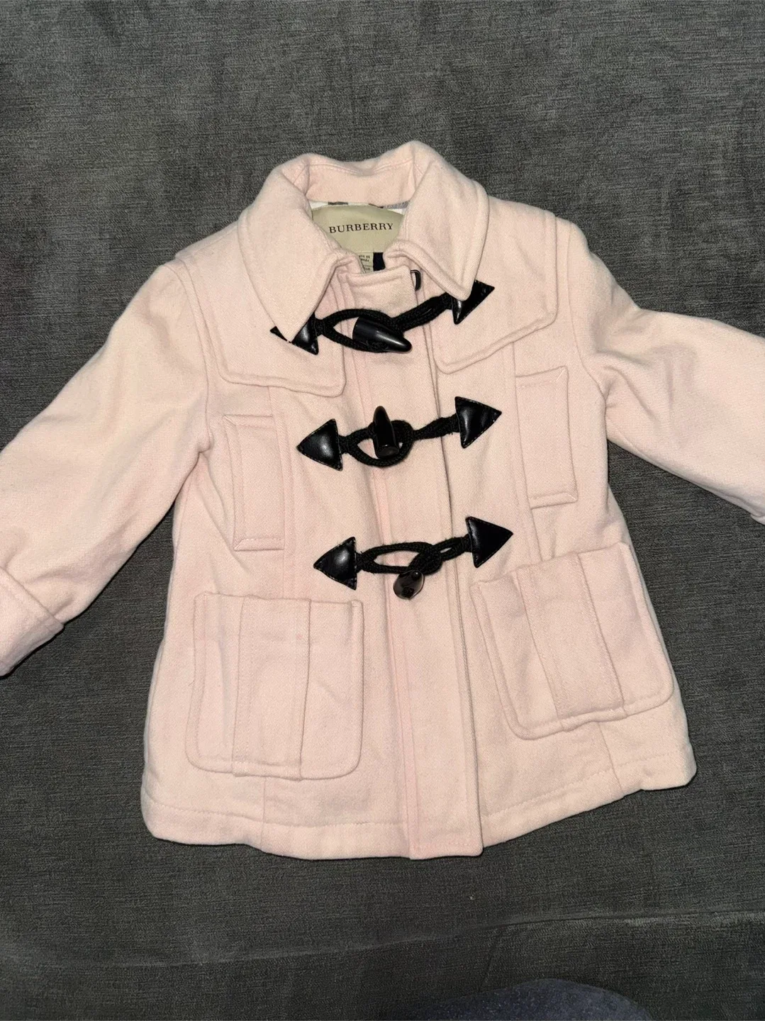 Burberry Kids Pink Duffle Coat Size 2Y / 92cm