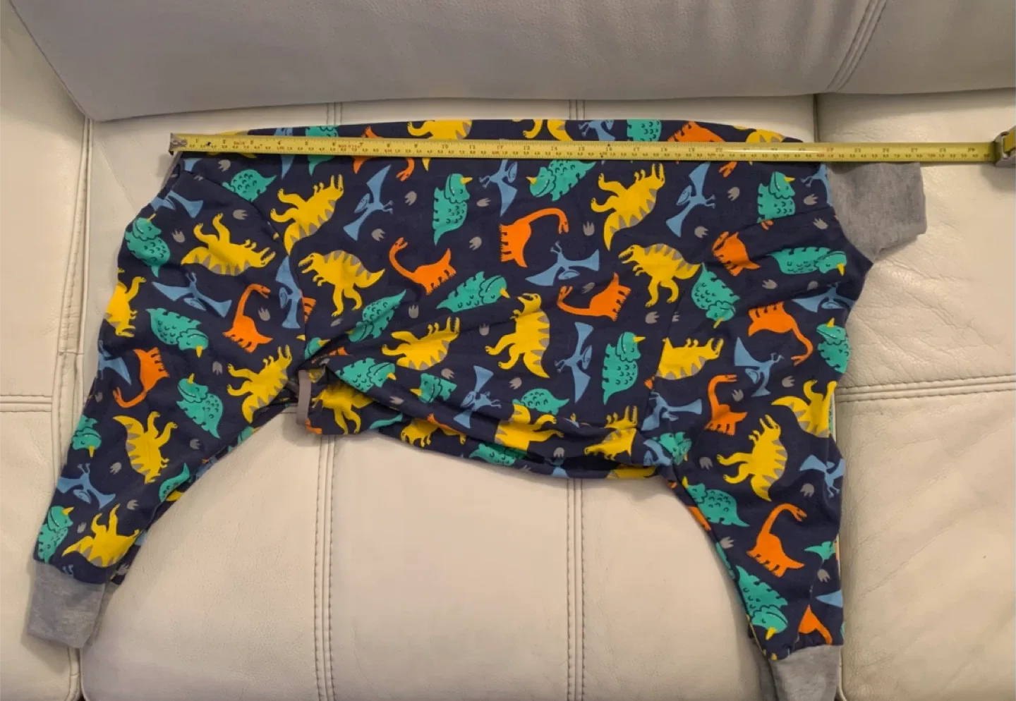Dinosaur Print Dog Pajamas for M to L size breeds image indicator(2)