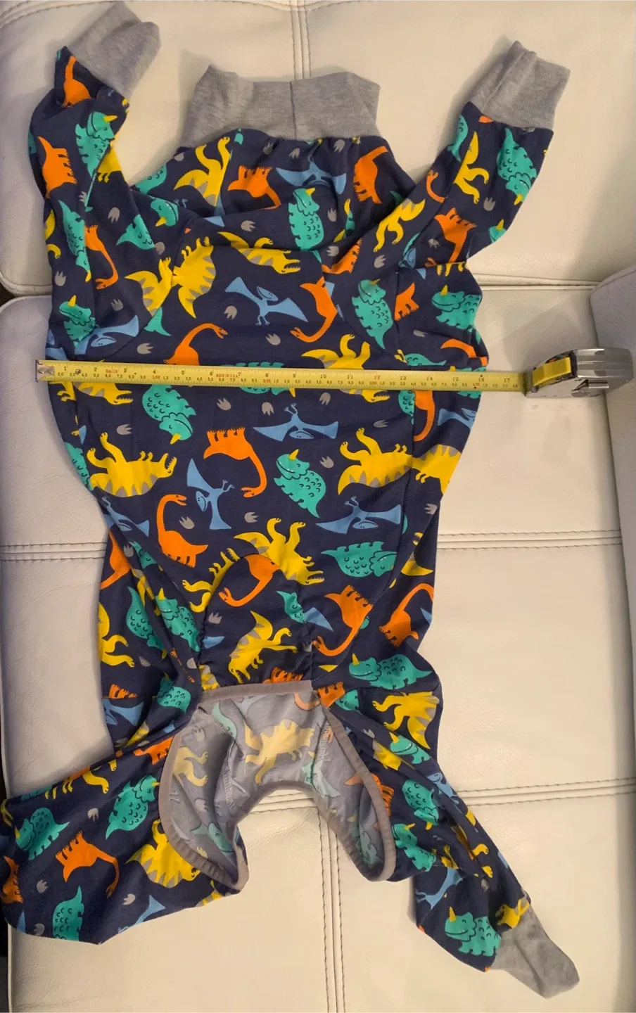 Dinosaur Print Dog Pajamas for M to L size breeds image indicator(5)