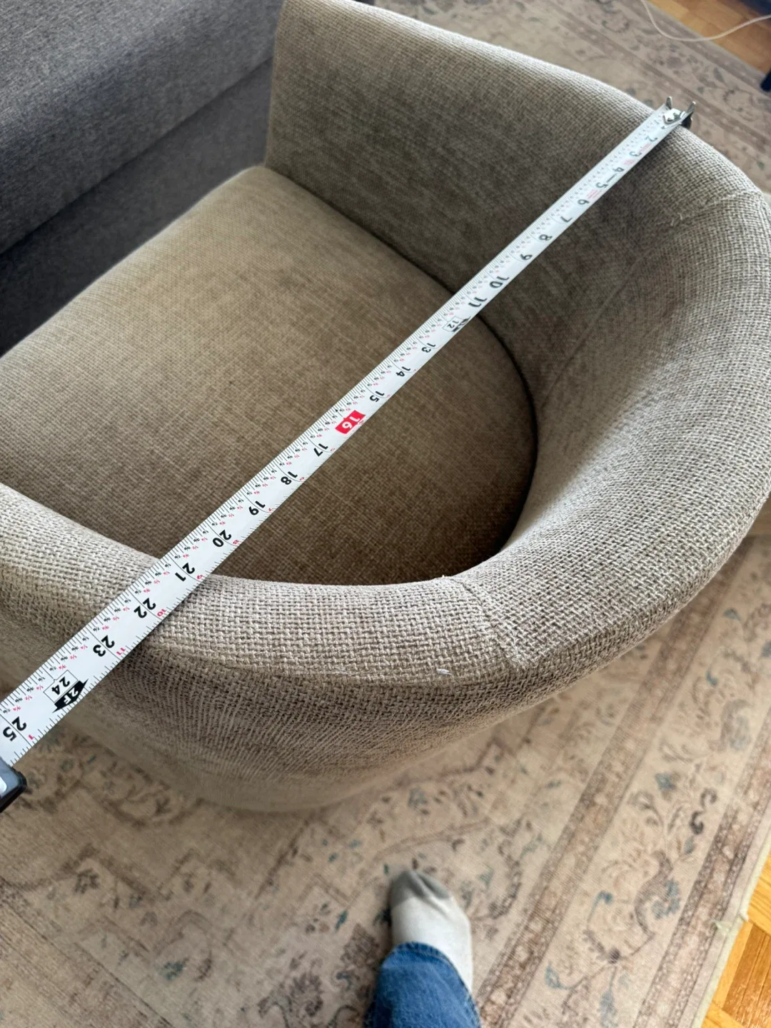 Upholstered Accent Chair & Ottoman Set image indicator(5)