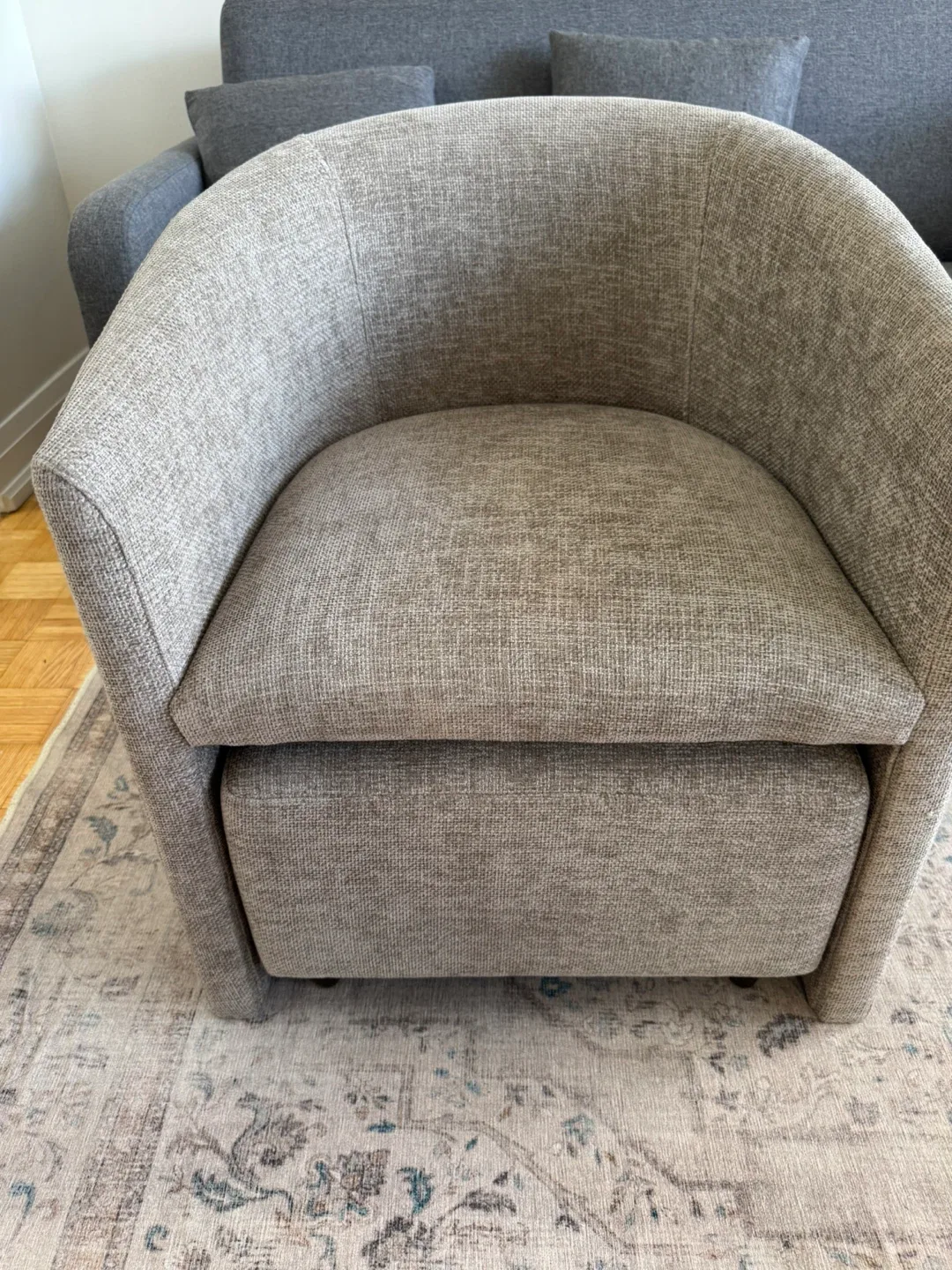 Upholstered Accent Chair & Ottoman Set image indicator(6)