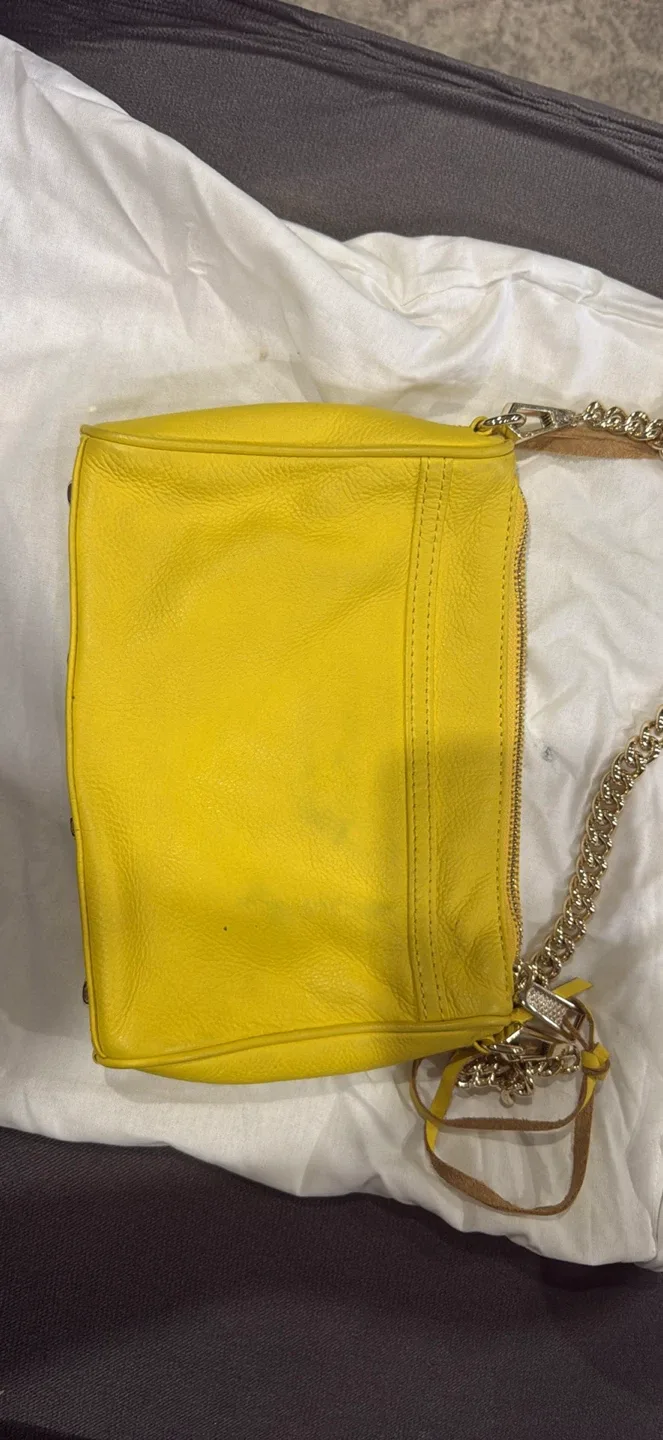 Rebecca Minkoff Yellow Leather Crossbody Bag image indicator(2)