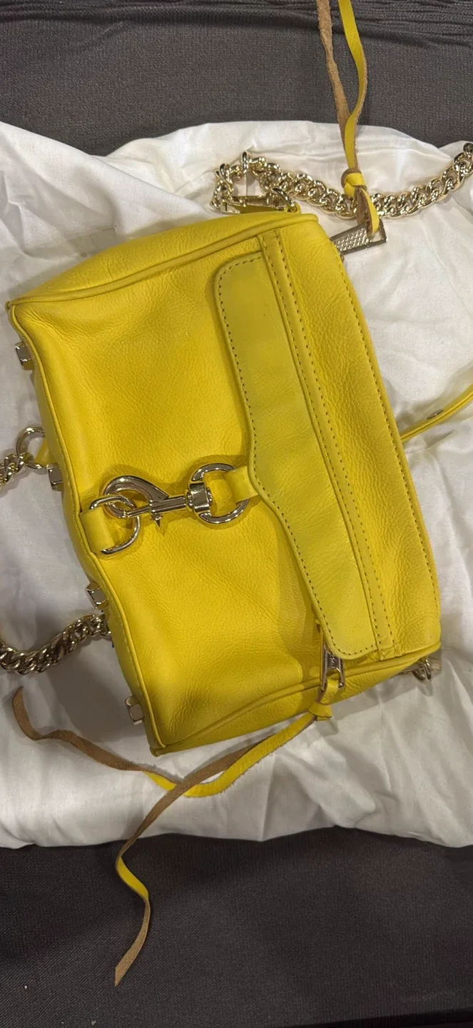Rebecca Minkoff Yellow Leather Crossbody Bag