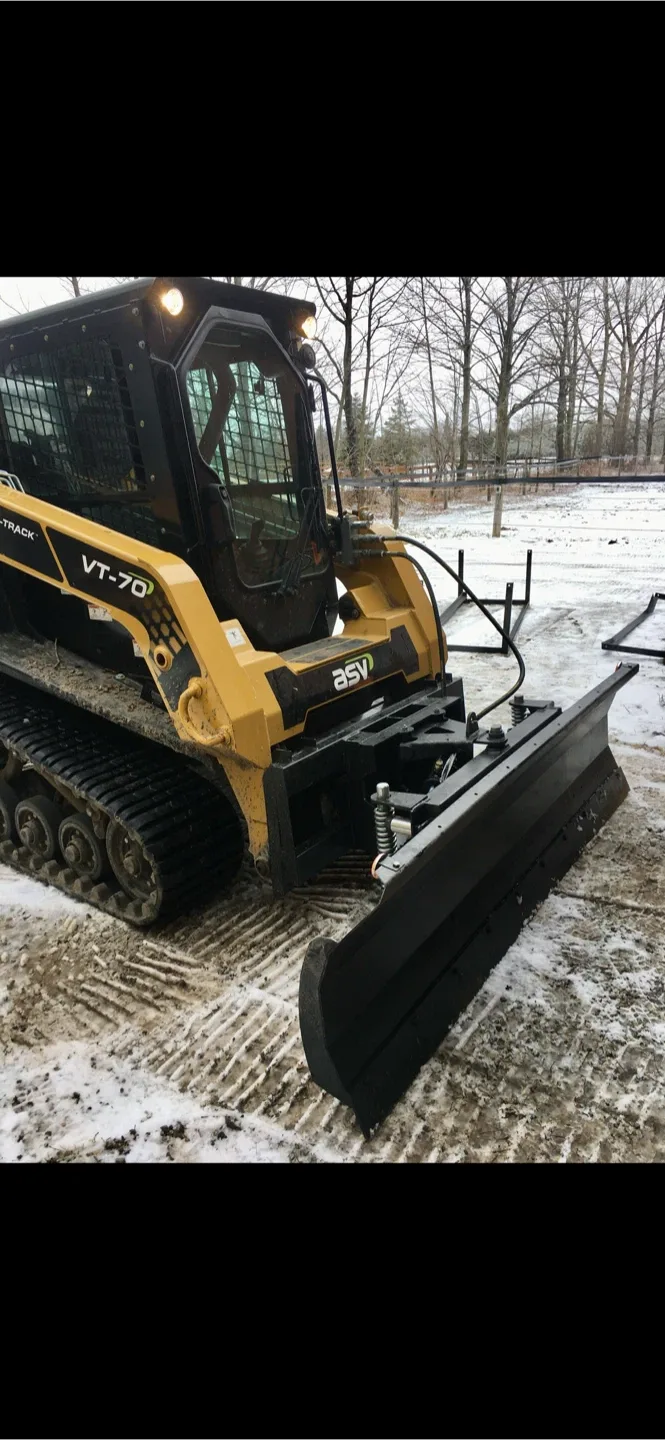 Snow plow for skid steer or tractor