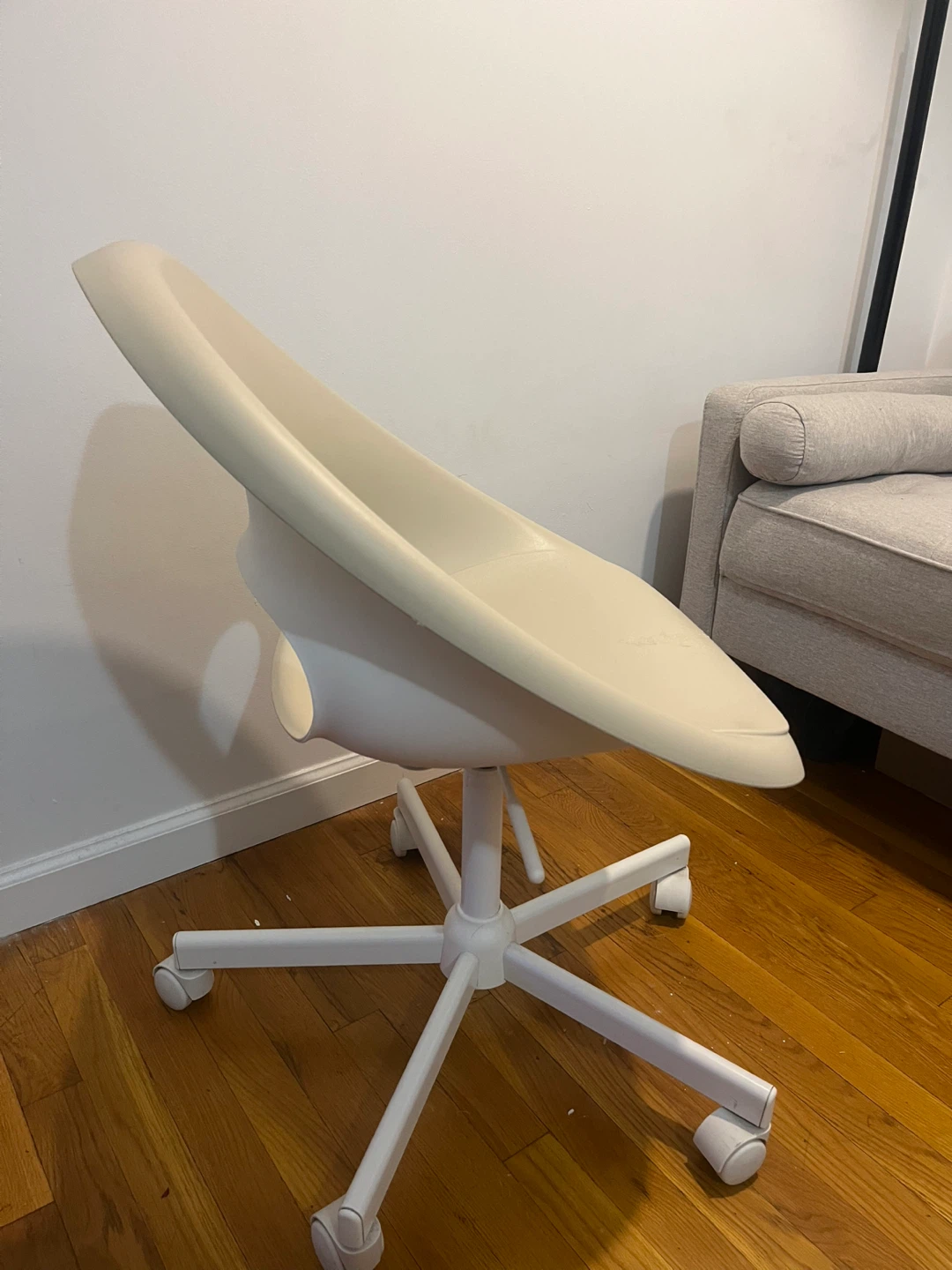 Off-White Swivel Desk Chair - photo 4