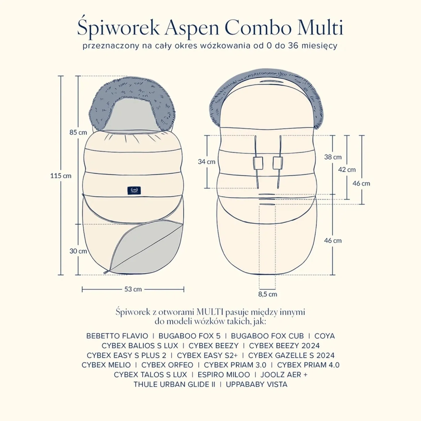 La Millou Aspen Combo Multi Sleeping Bag - Gray image indicator(6)