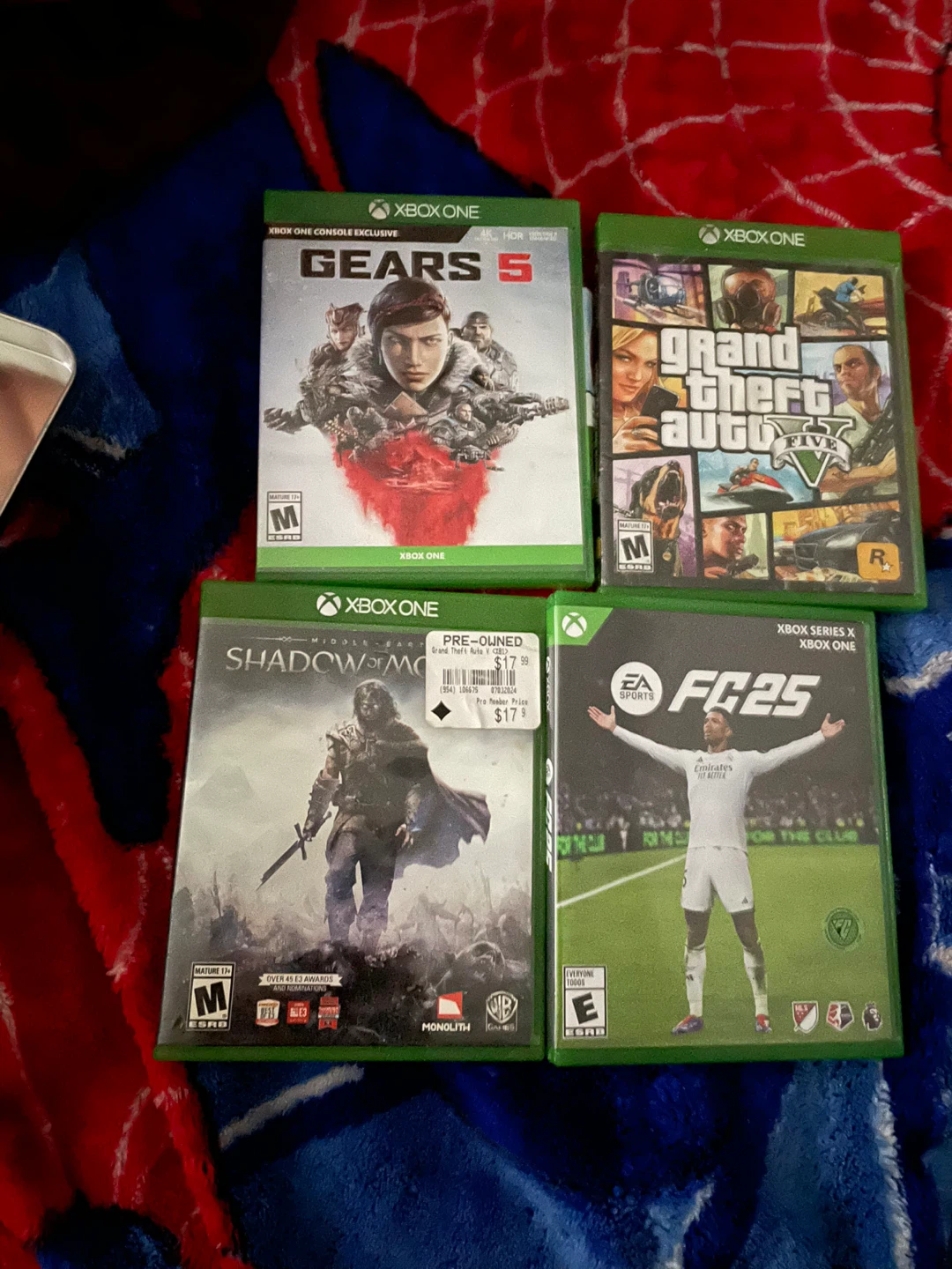 Xbox One Console with Games and Controllers - photo 2