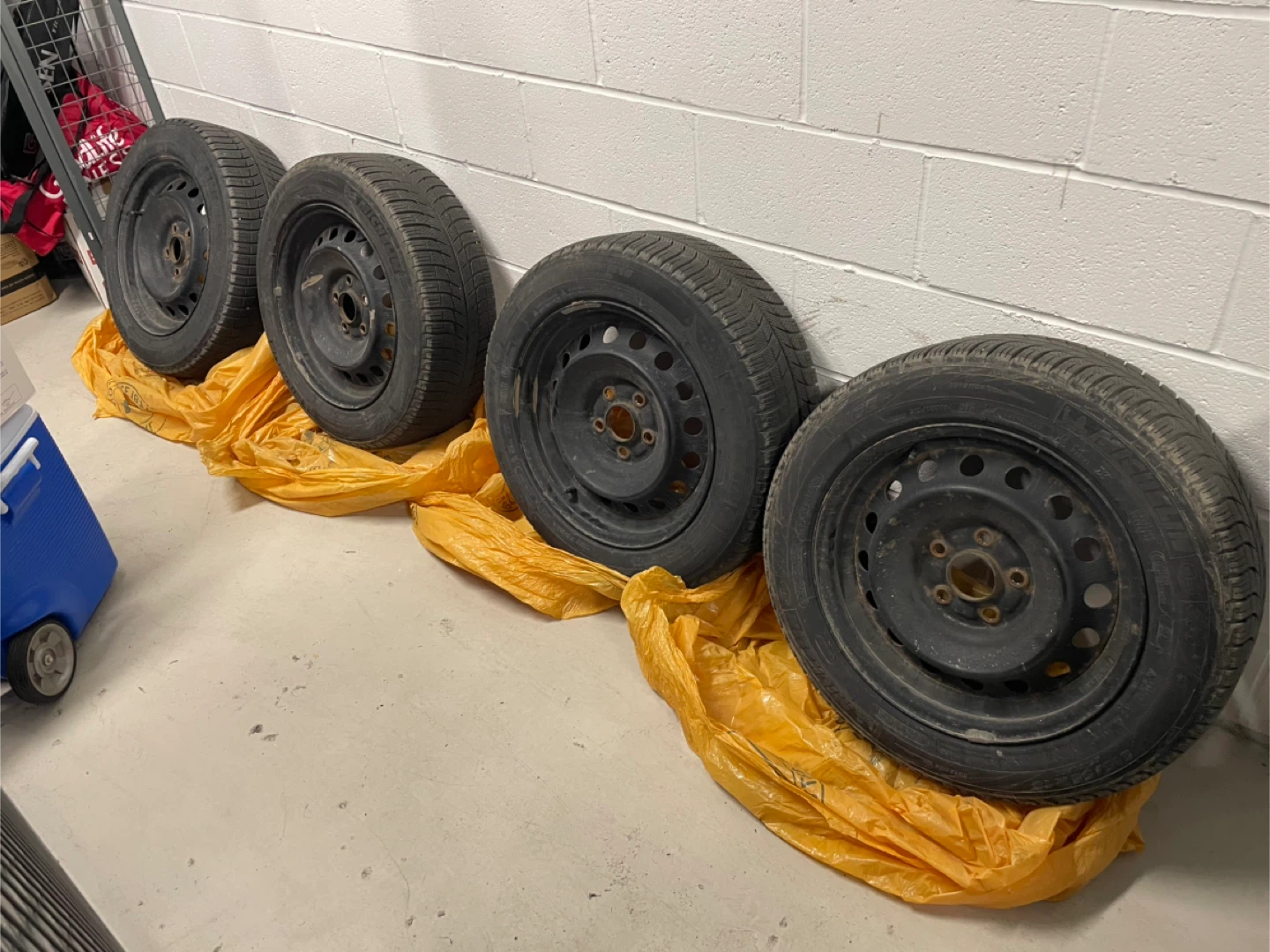 Michelin X Ice 3 Tires (2018) with steel rims