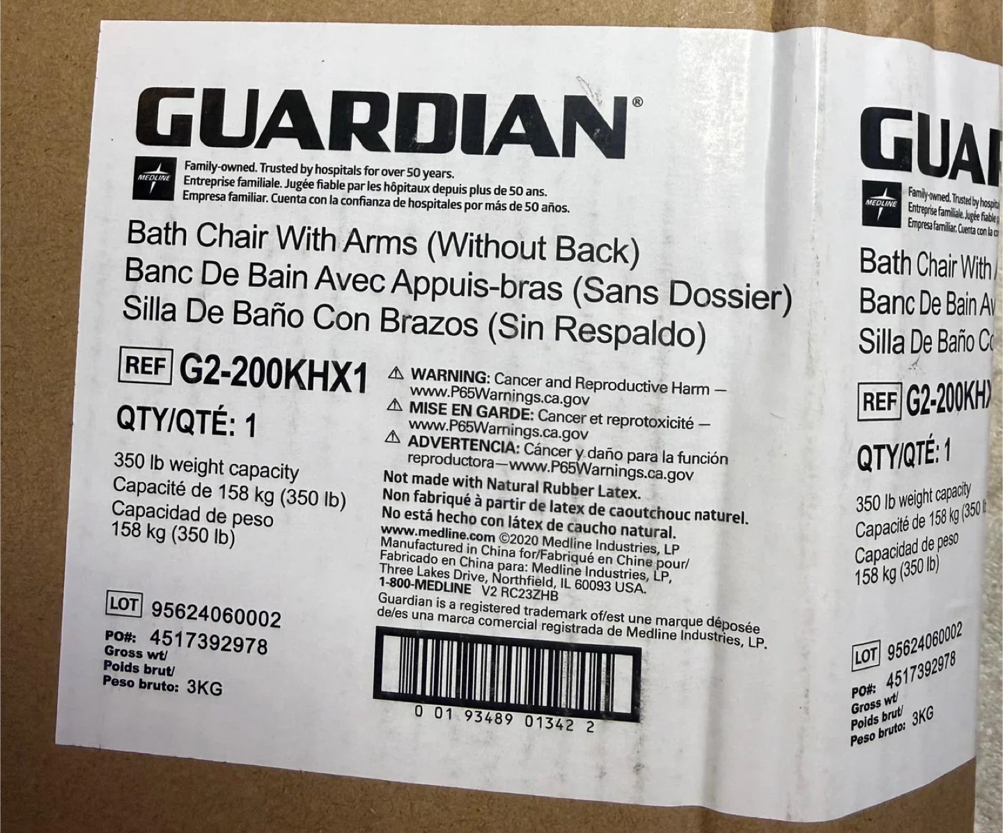 Guardian Bath Chair with Arms (Without Back) image indicator(2)