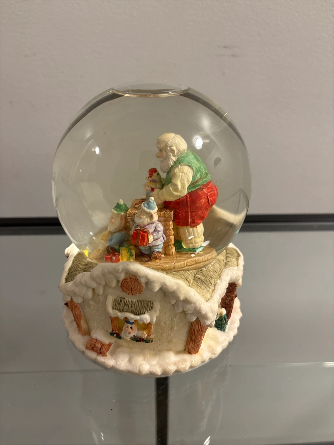 Santa's Workshop Snow Globe - photo 4