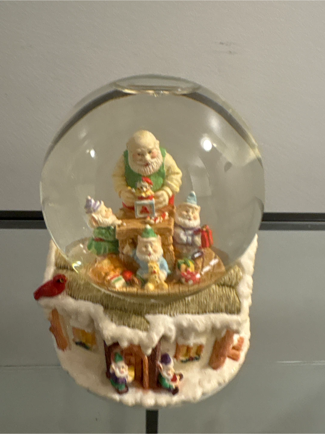 Santa's Workshop Snow Globe - photo 3