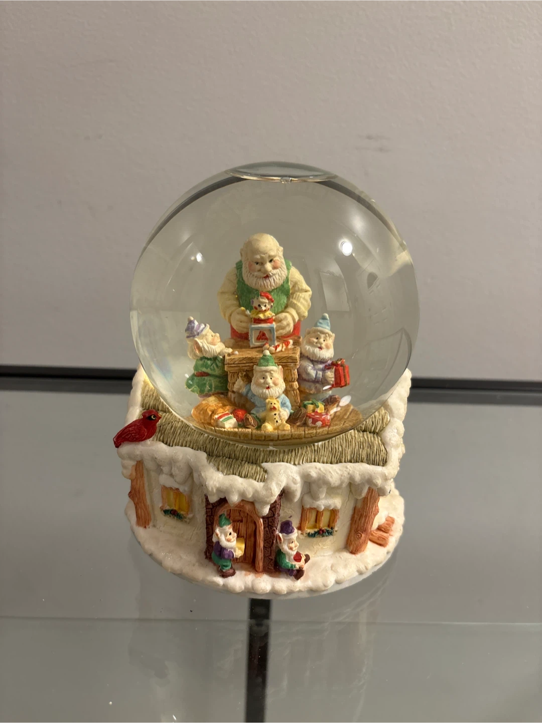 Santa's Workshop Snow Globe - photo 2