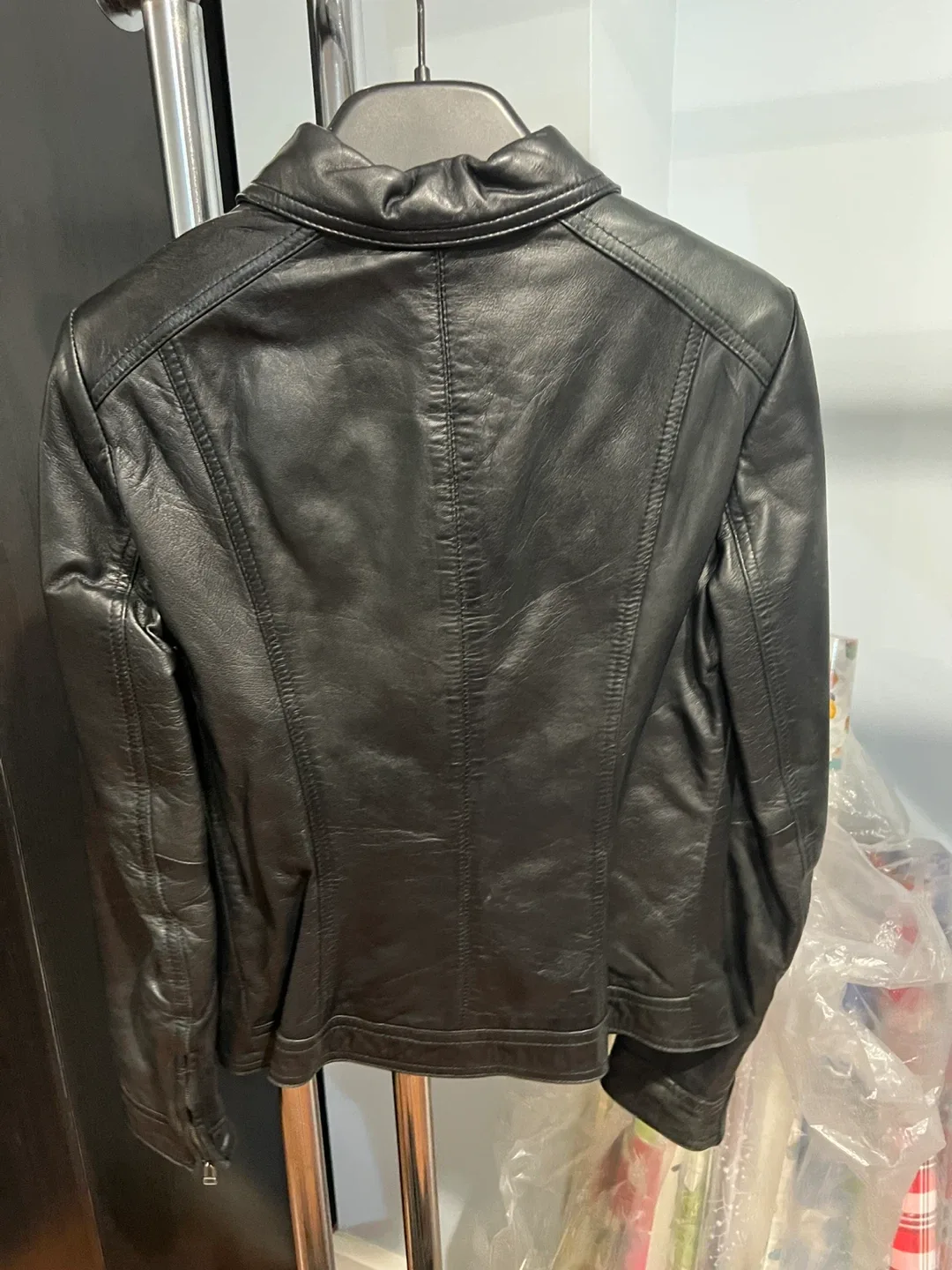 Danier Black Leather Jacket image indicator(2)