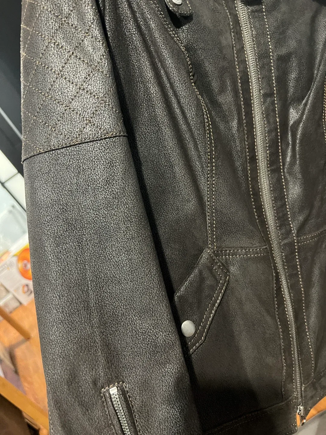 Danier Brown Leather Jacket image indicator(3)