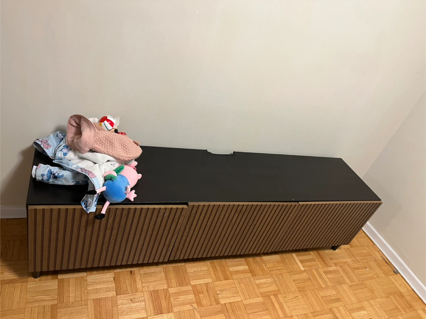 IKEA Modern Dark Brown Media Console and TV bench - photo 2