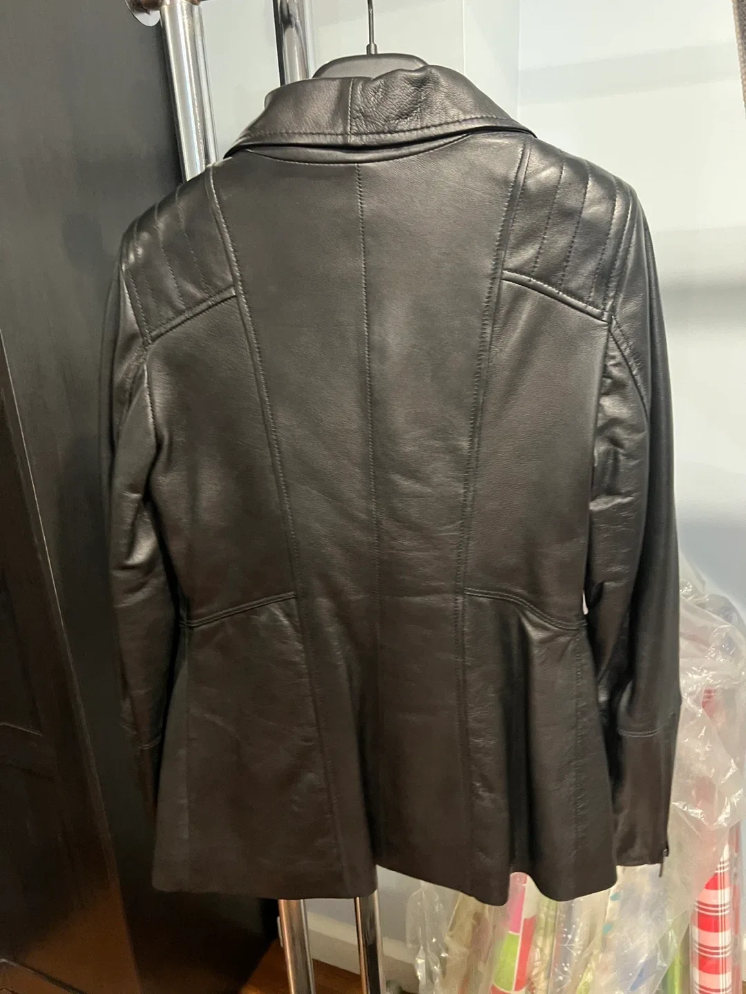 Danier Black Leather Jacket (fits 2xs- Small) image indicator(2)