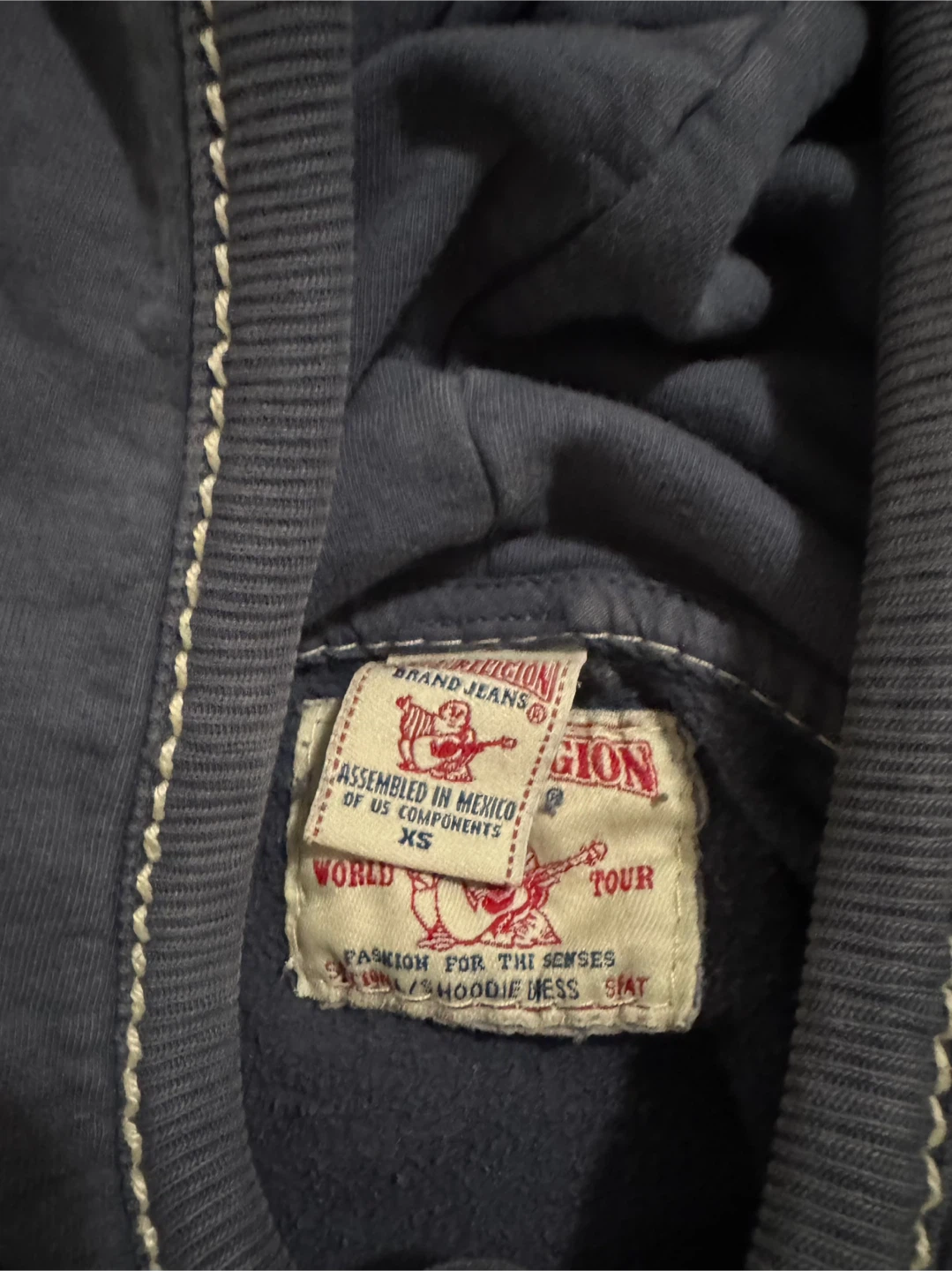 True Religion XS Hoodie - Blue - photo 4