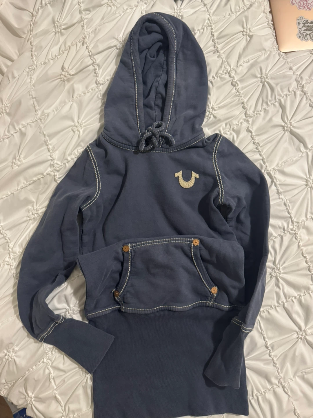 True Religion XS Hoodie - Blue - photo 2