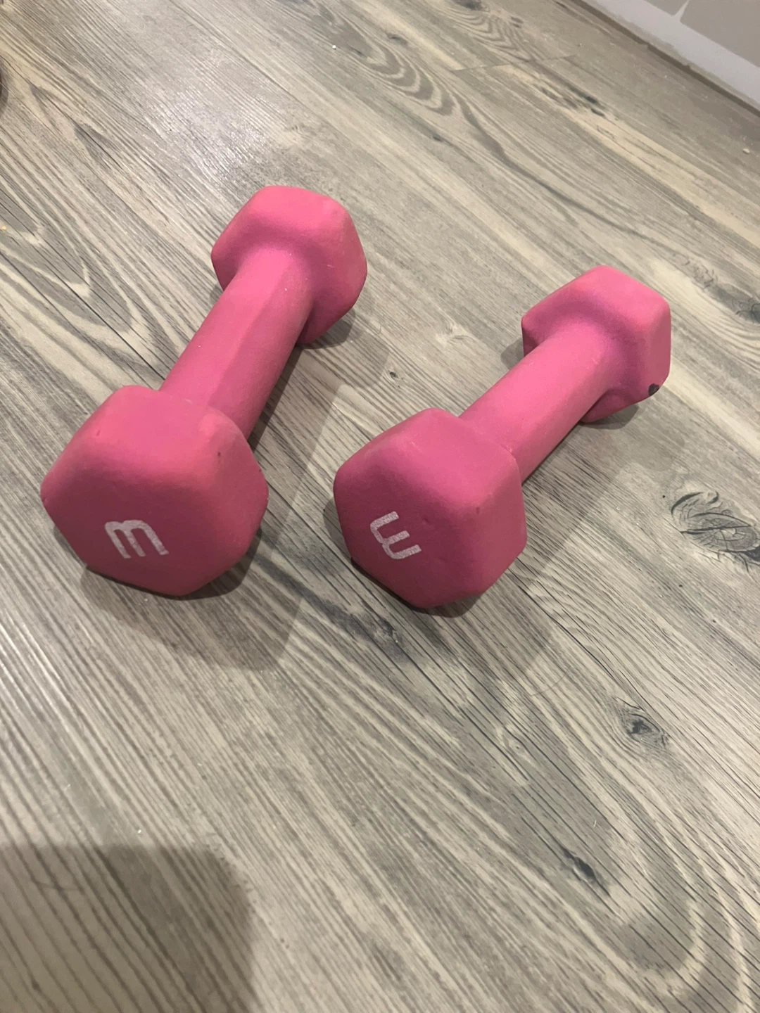 Two 3 Pound Dumbbells
