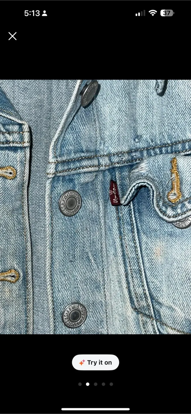 Levi's Denim Vest - Women's Size Small image indicator(2)