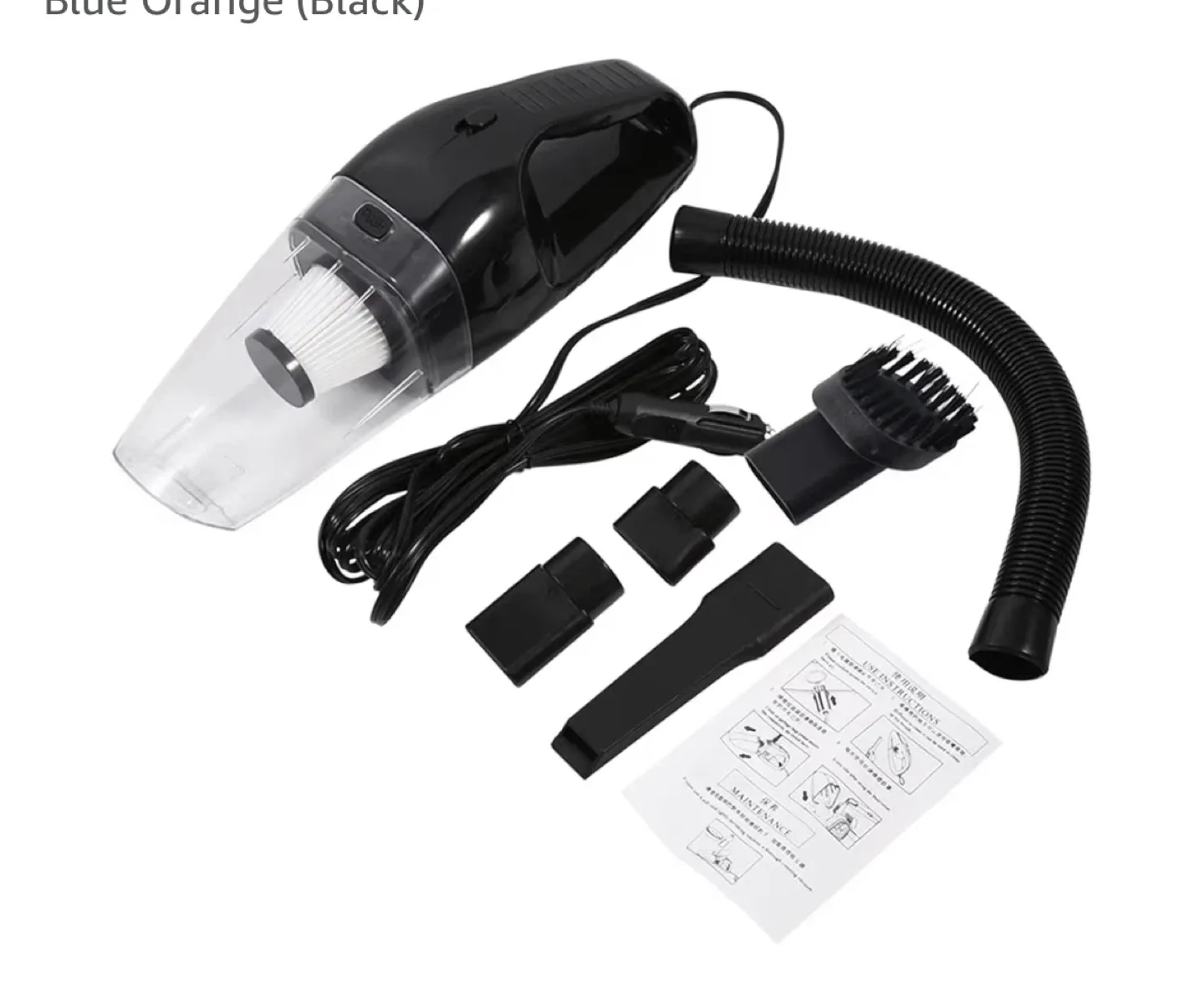 Portable Car Vacuum Cleaner - Black image indicator(3)
