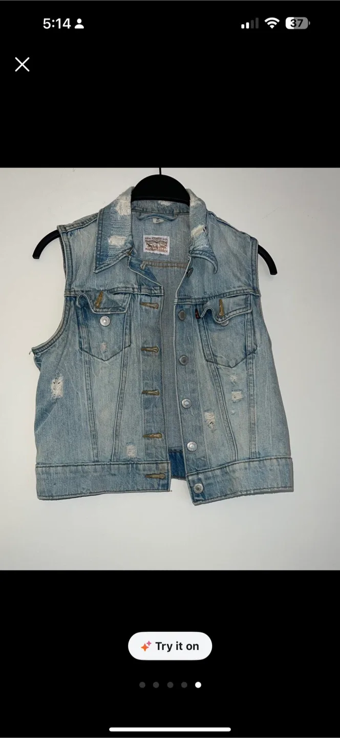 Levi's Denim Vest - Women's Size Small image indicator(4)