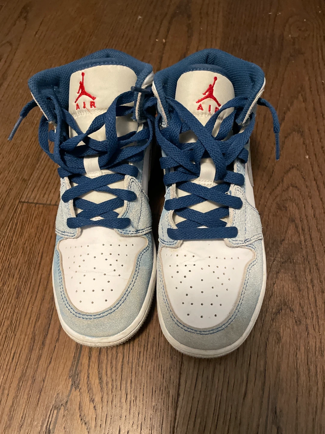 Air Jordan 1 Mid Blue/White