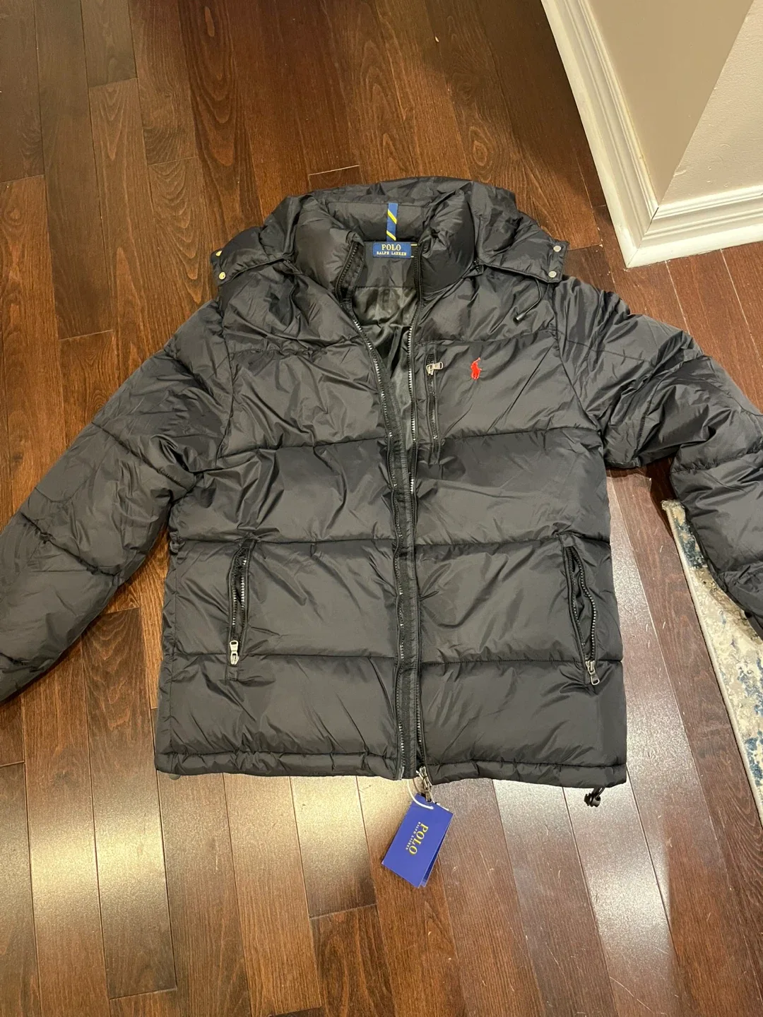 Polo Ralph Lauren Black Puffer Jacket image indicator(2)