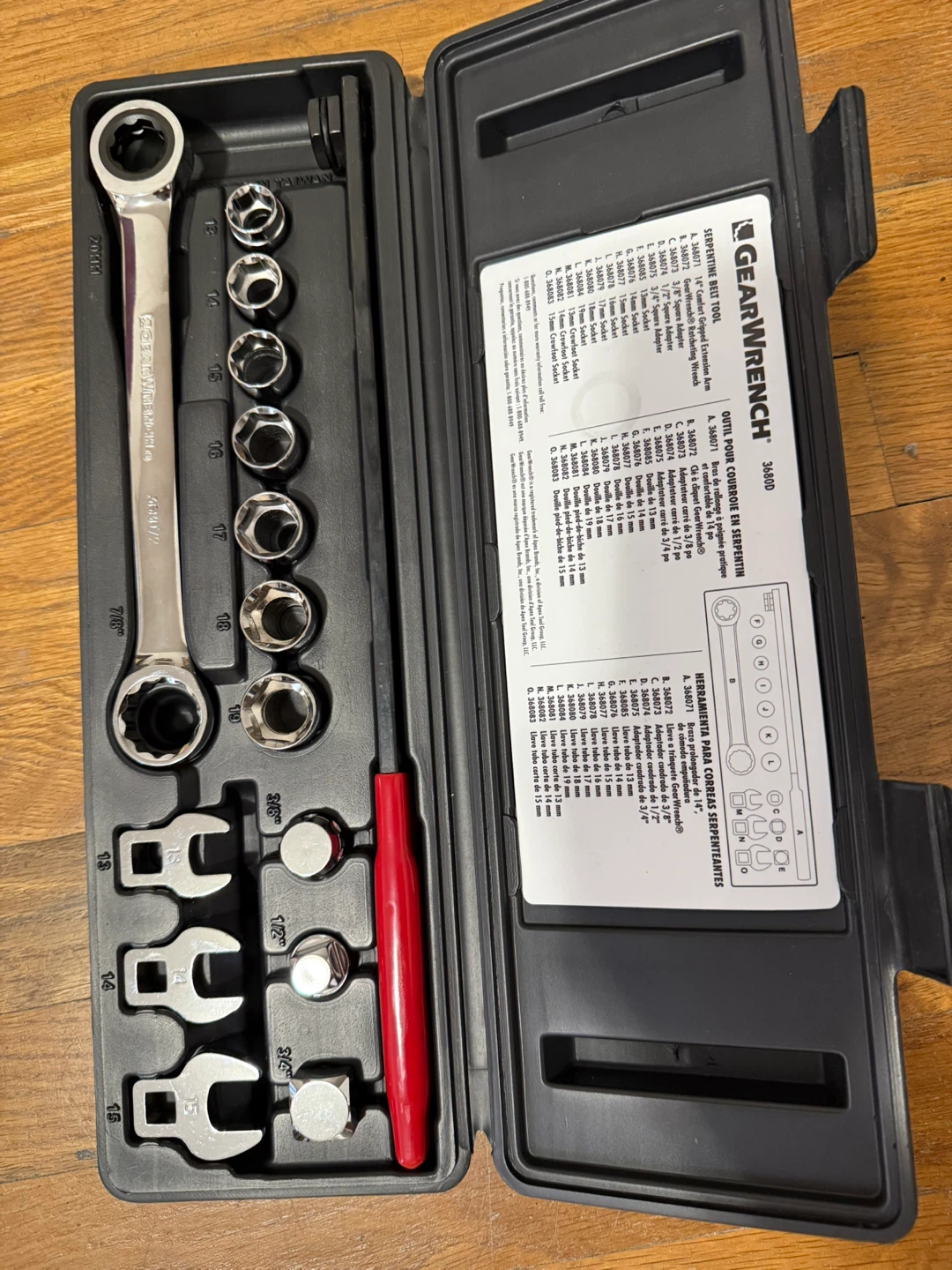 GEARWRENCH 3680D Serpentine Belt Tool Kit