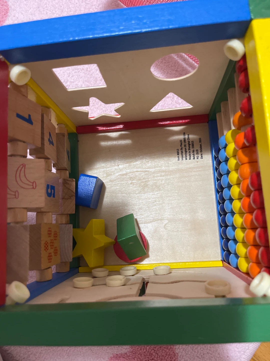 Kids Wooden Activity Cube Toy - photo 5