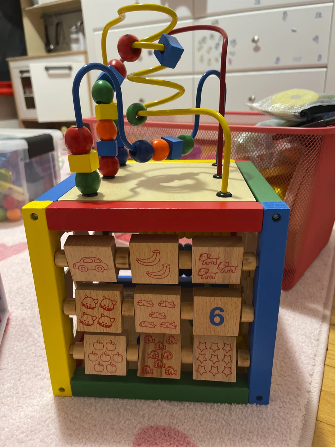 Kids Wooden Activity Cube Toy - photo 3