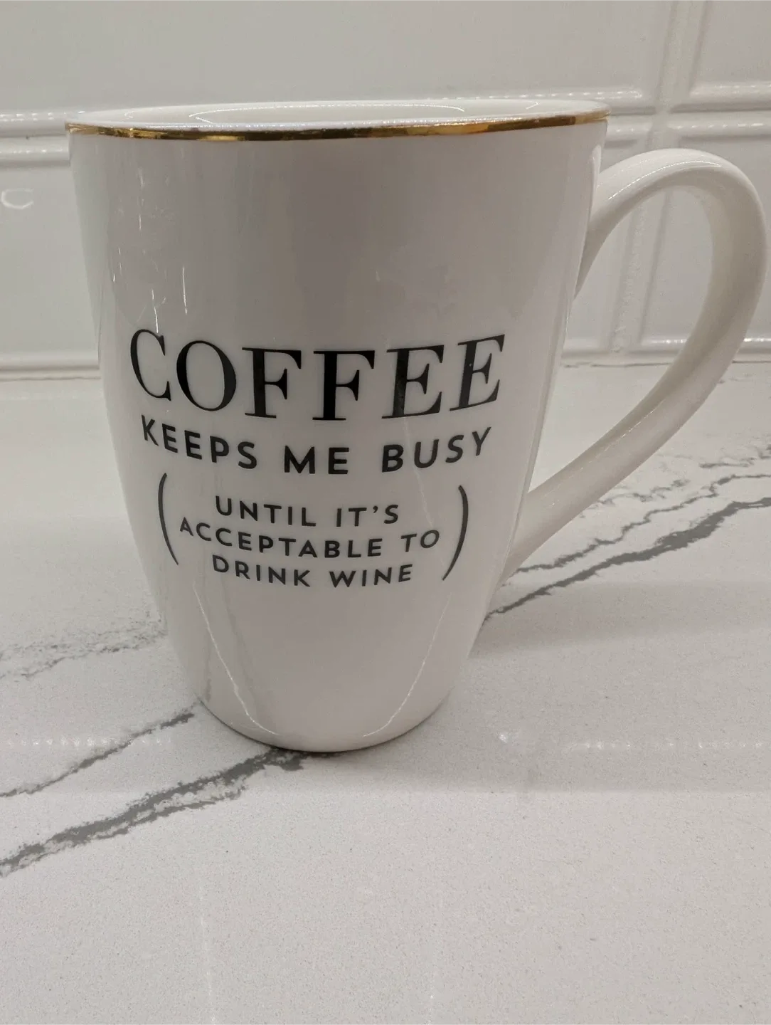 Indigo Coffee Mug - Keeps Me Busy