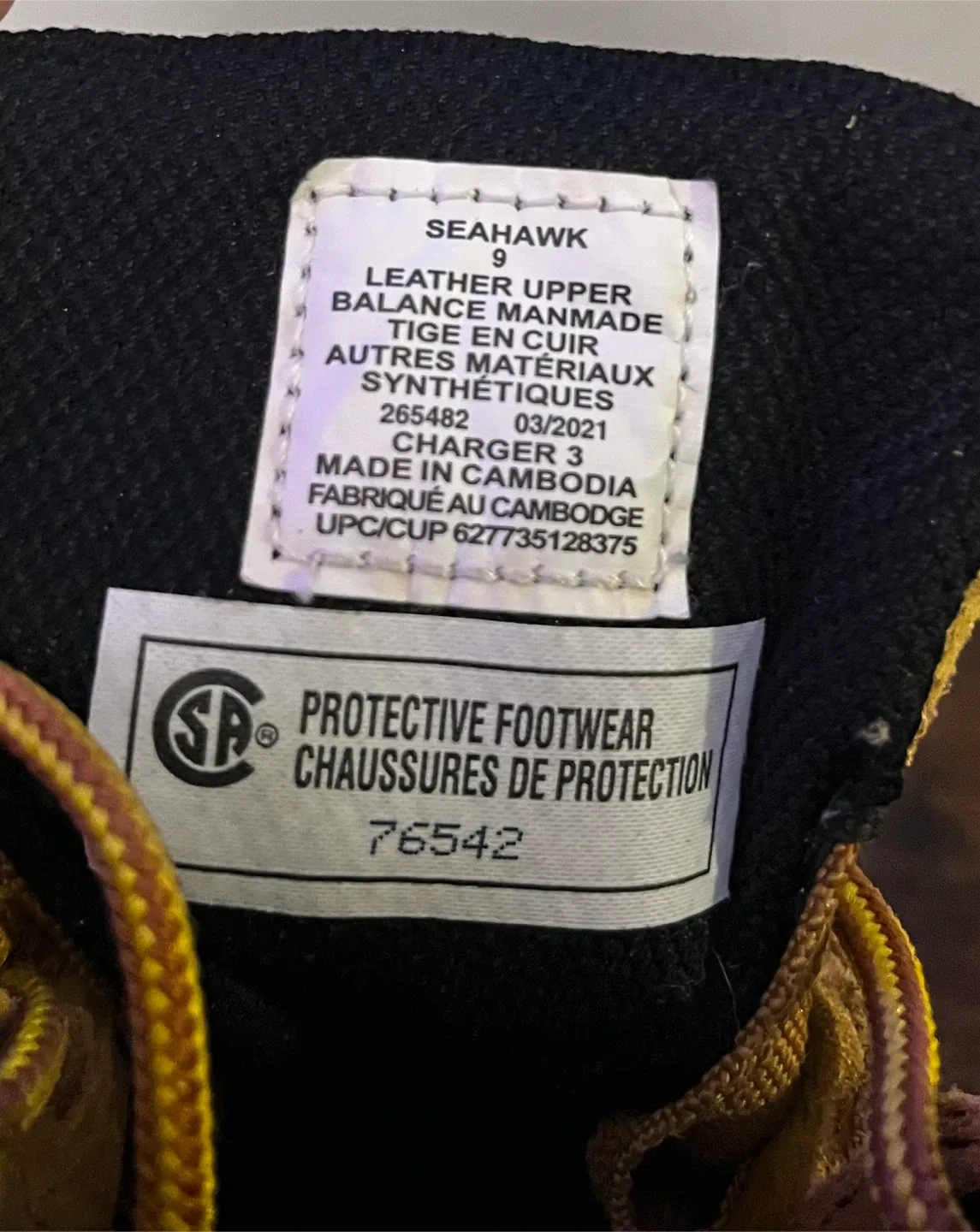 Workload Seahawk Leather Work Boots - Size 9 image indicator(4)