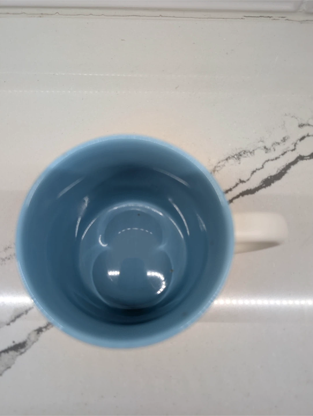 Indigo 'D' Mug - White with Blue Interior - photo 3