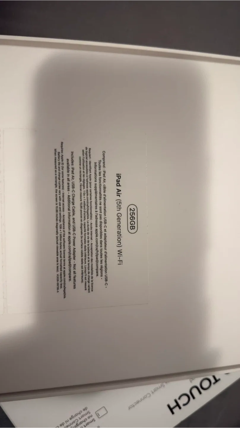 Like New Apple iPad Air 5th Gen 256GB Wifi - Blue image indicator(5)