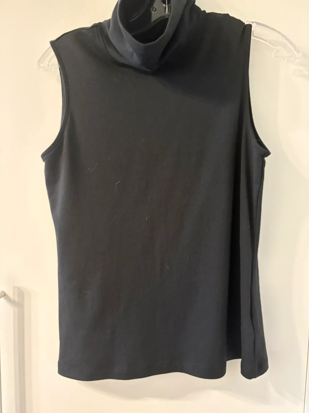 New Rachel Zoe Black Sleeveless Turtleneck - Size L
