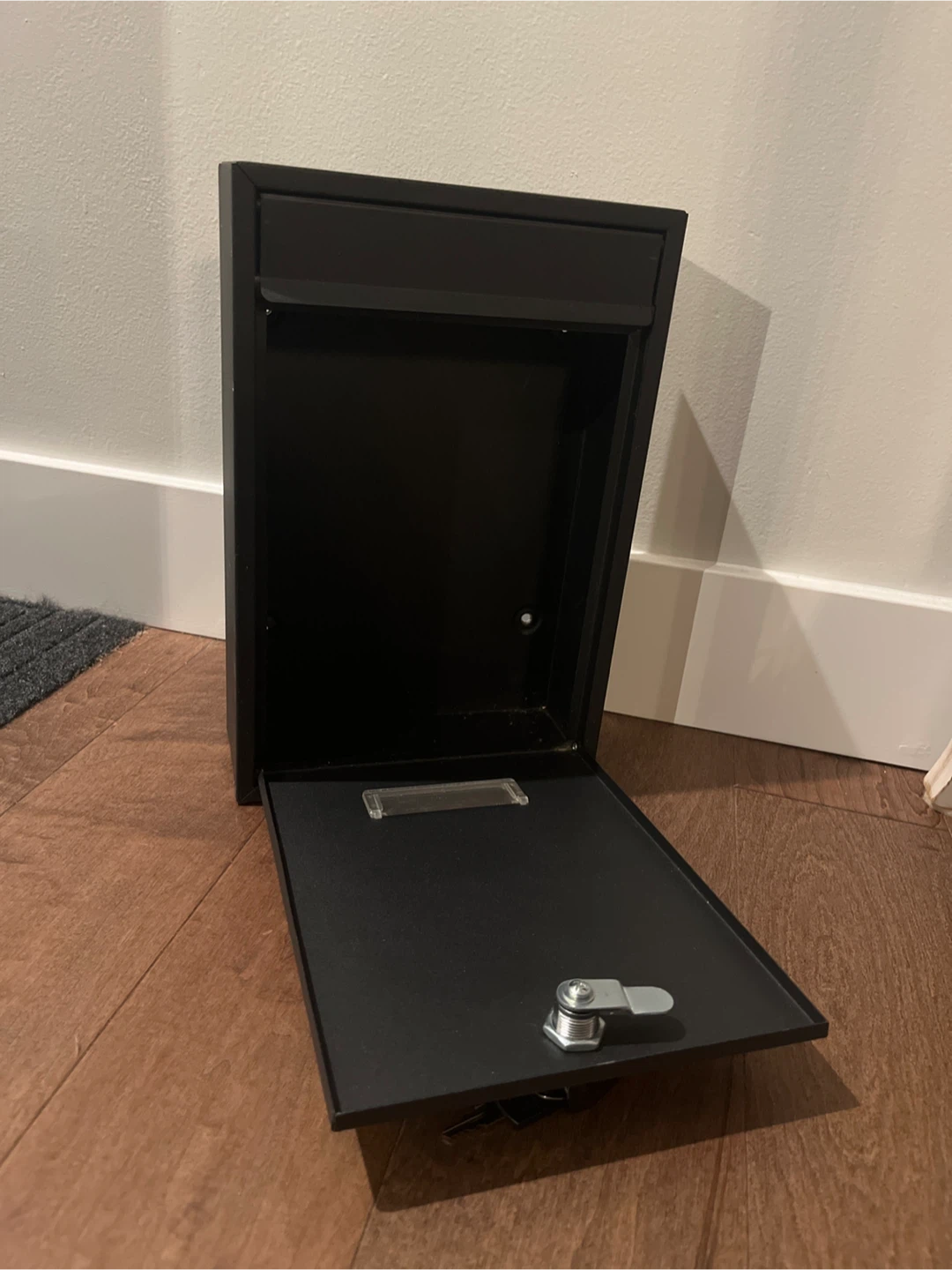 Black Locking Wall Mount Mailbox - photo 2