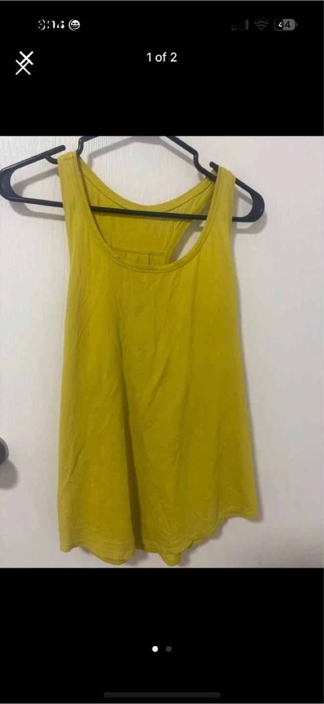 Lululemon Yellow Tank Top