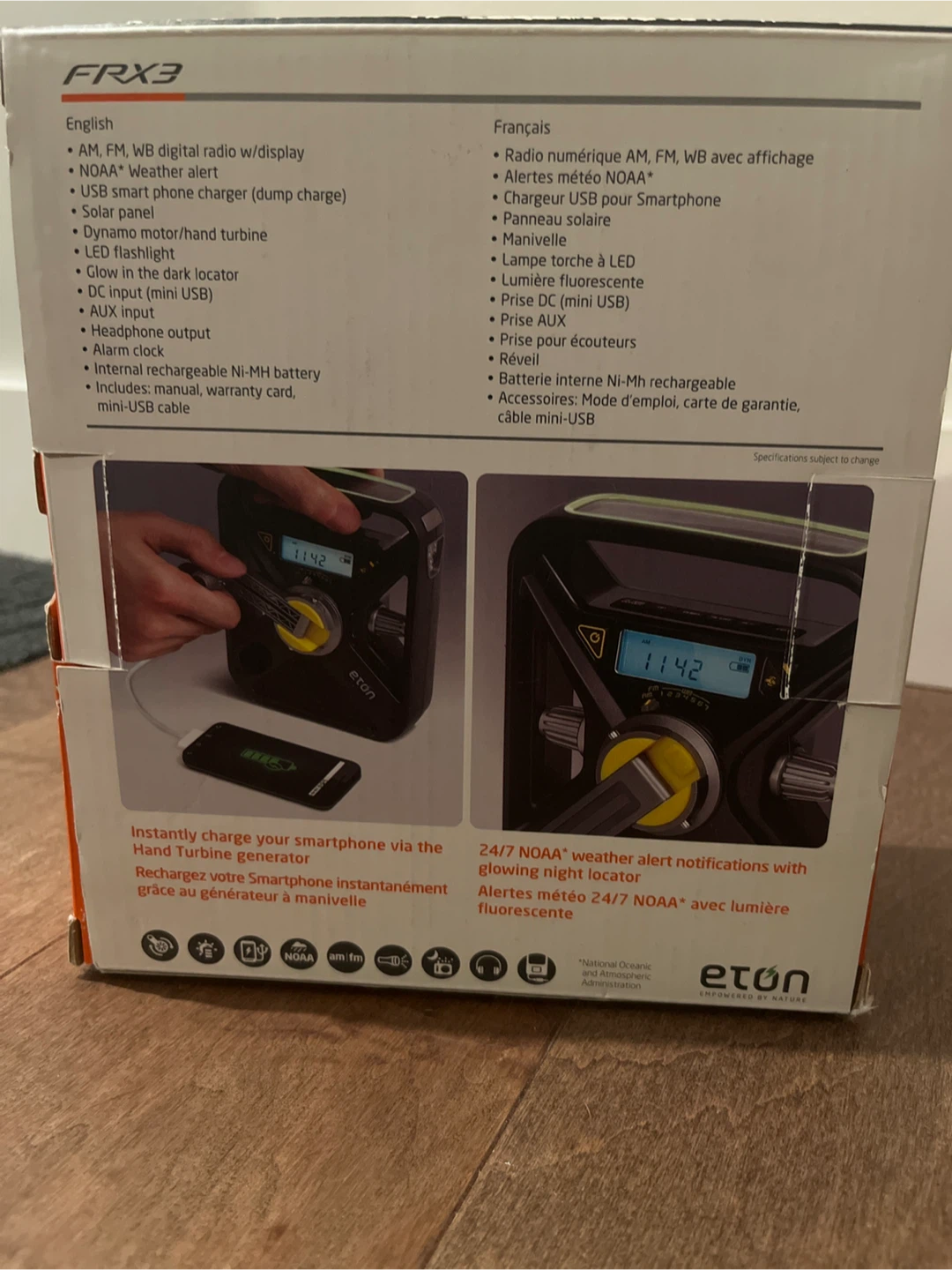 MUST GO - Eton FRX3 Hand Turbine AM/FM/Weather Alert Radio - New - photo 2