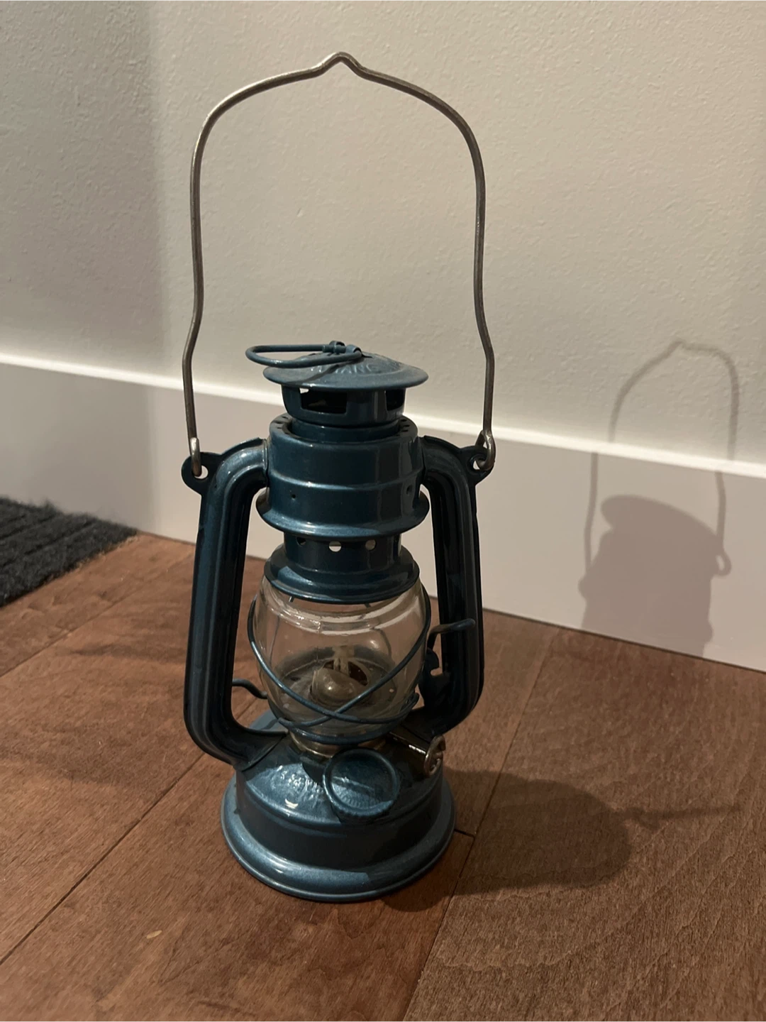 Vintage Blue Kerosene Lantern