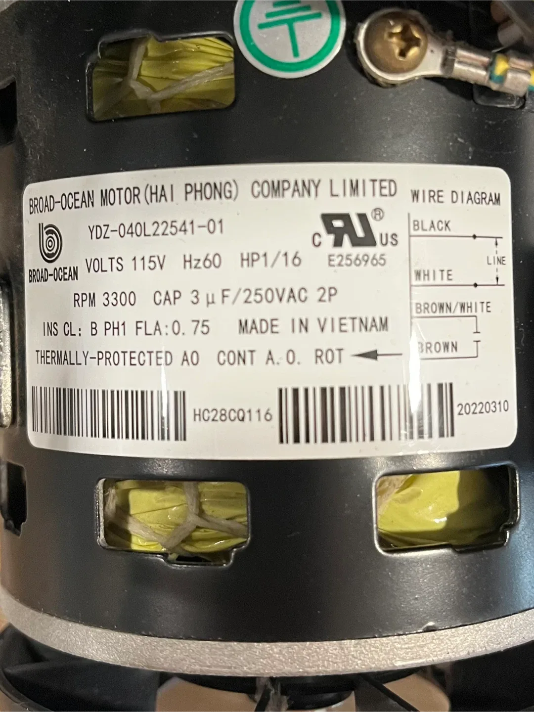 Carrier/Bryant/Payne 320725-756 Inducer Motor image indicator(4)