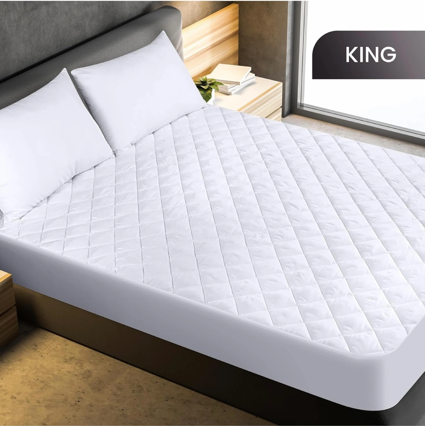 Utopia Bedding Quilted Fitted Mattress Pad - photo 2