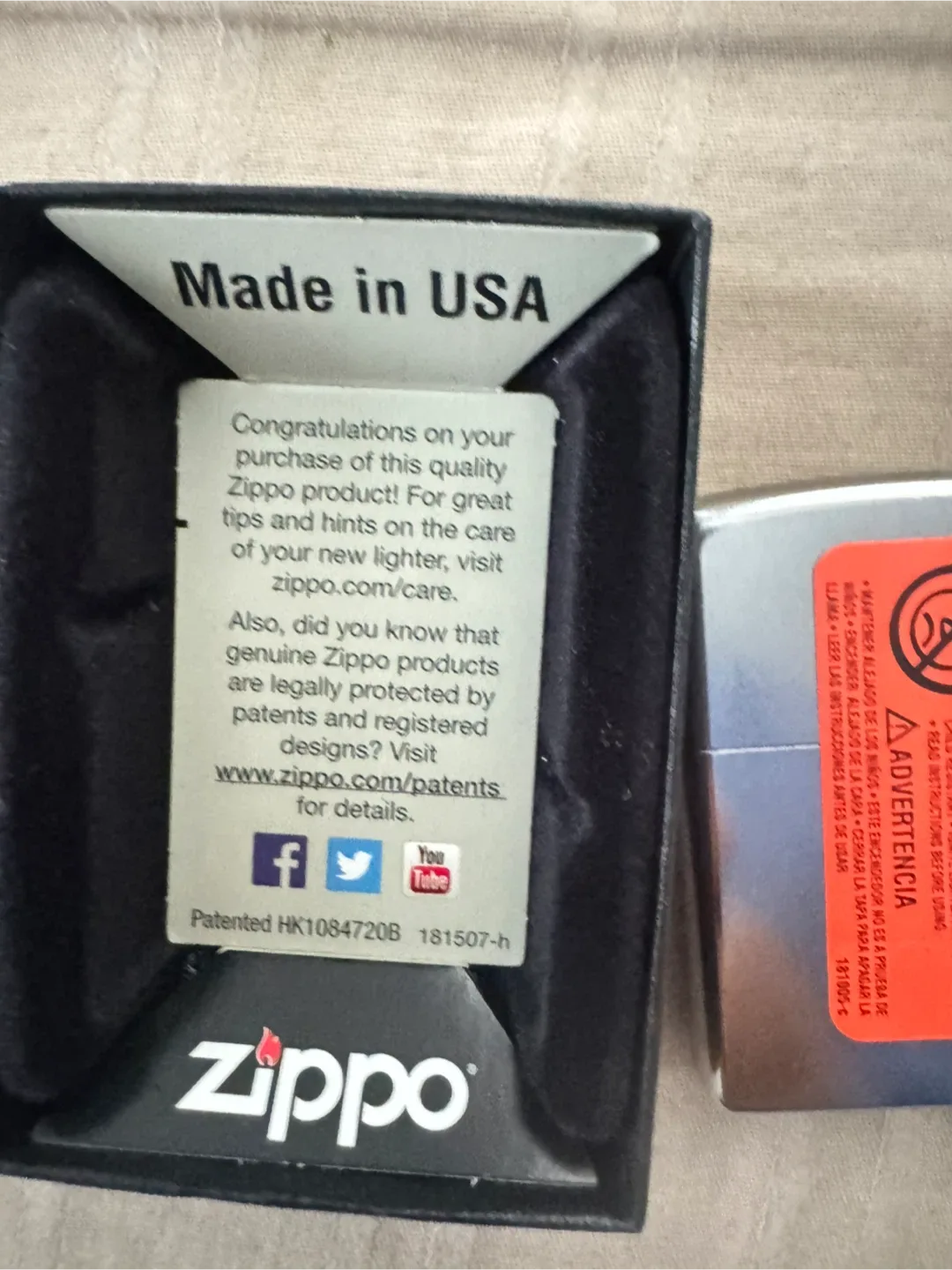 Zippo Lighter with Box - Made in USA image indicator(3)