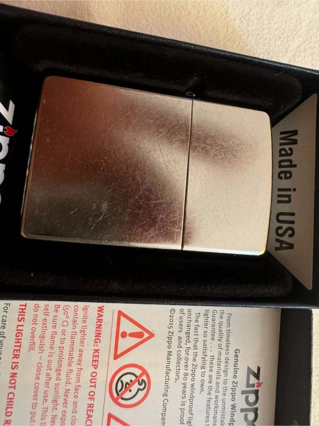 Zippo Lighter with Box - Made in USA image indicator(9)
