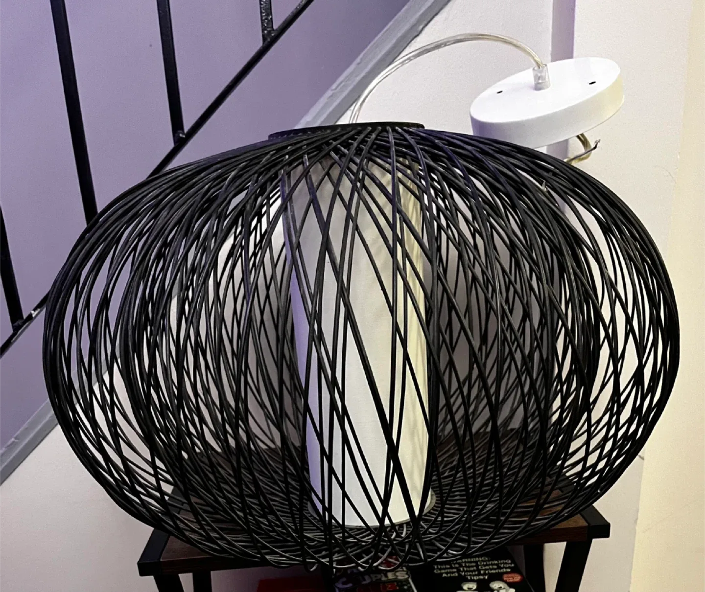 Black Wire Pendant Lamp