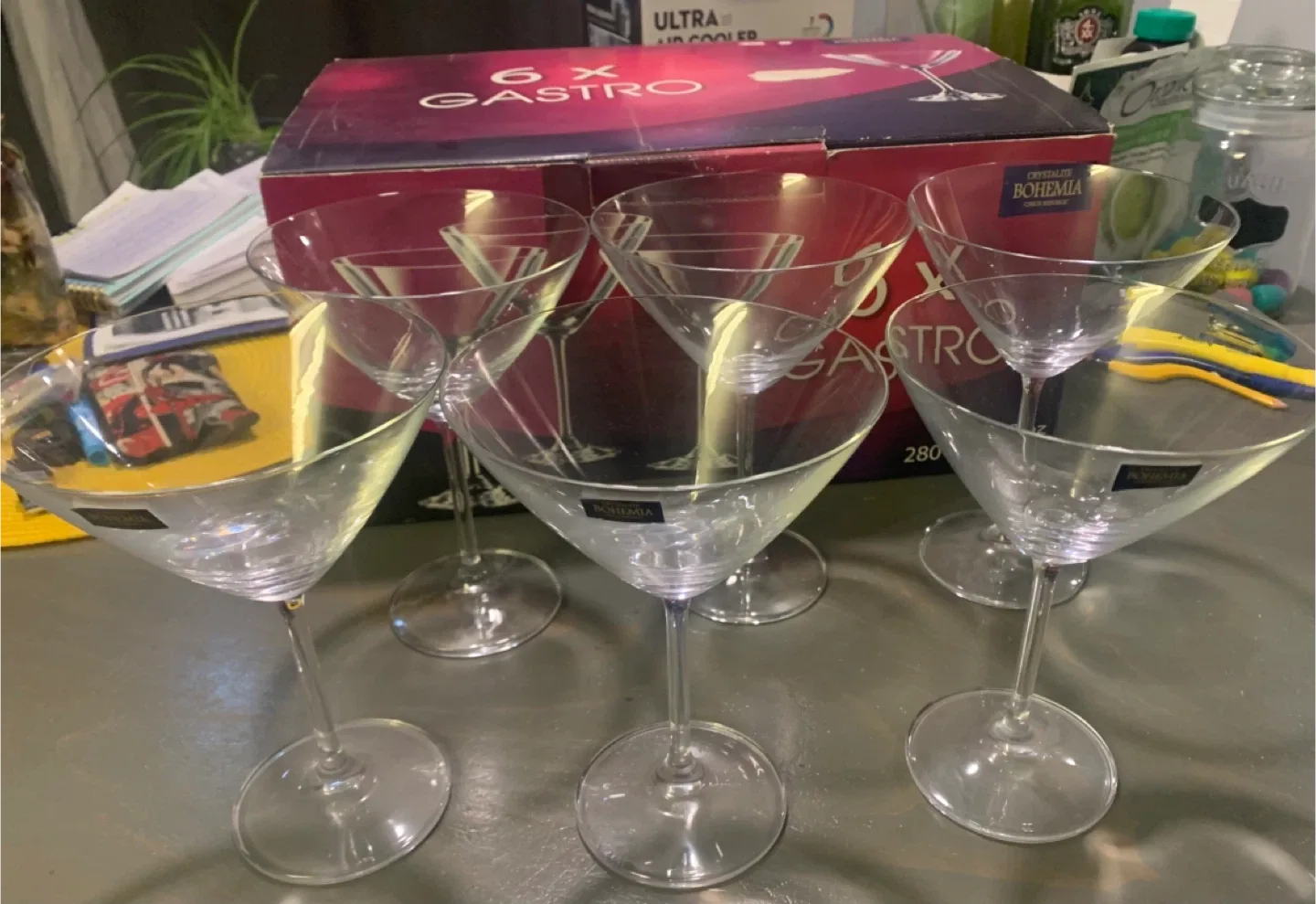 Crystalite Bohemia Gastro Martini Glasses (Set of 6) image indicator(3)