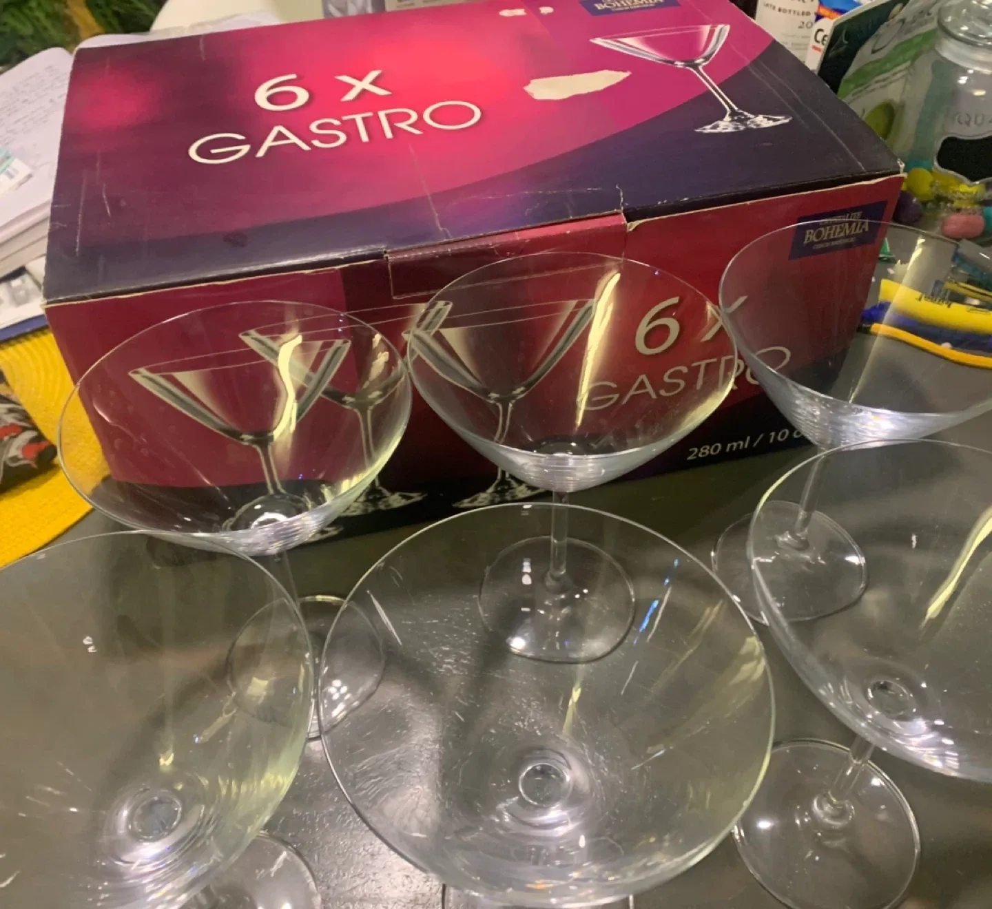 Crystalite Bohemia Gastro Martini Glasses (Set of 6) image indicator(2)